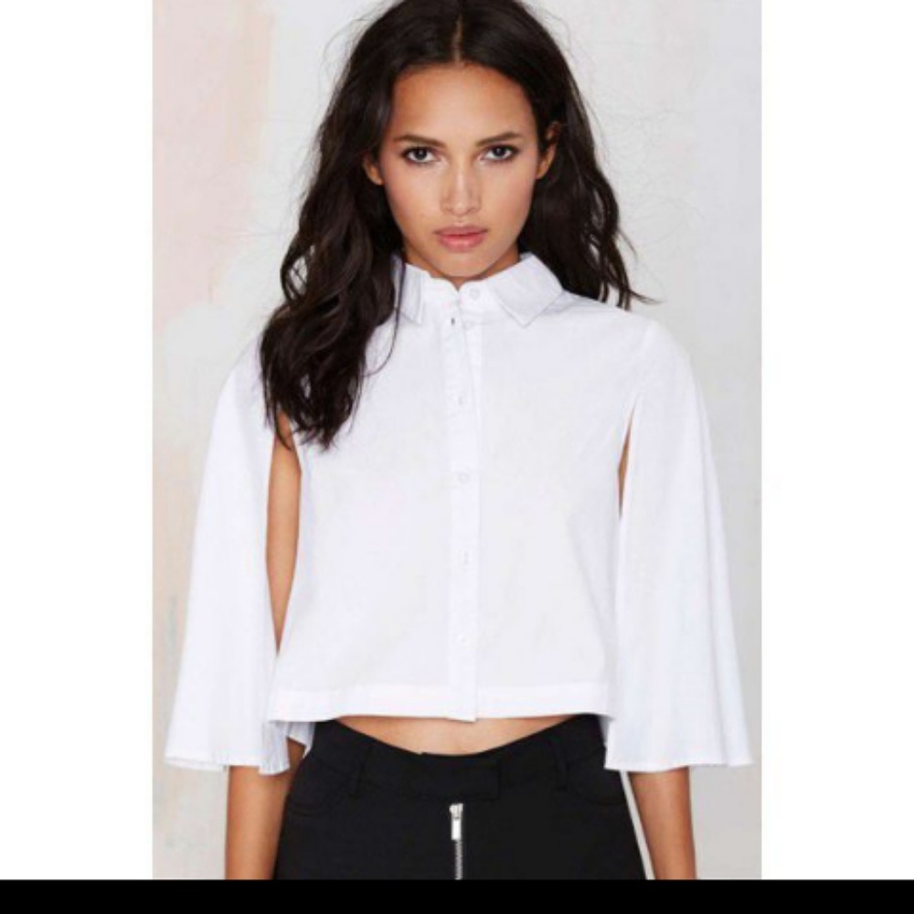 SALE! Split Sleeve Crop Top